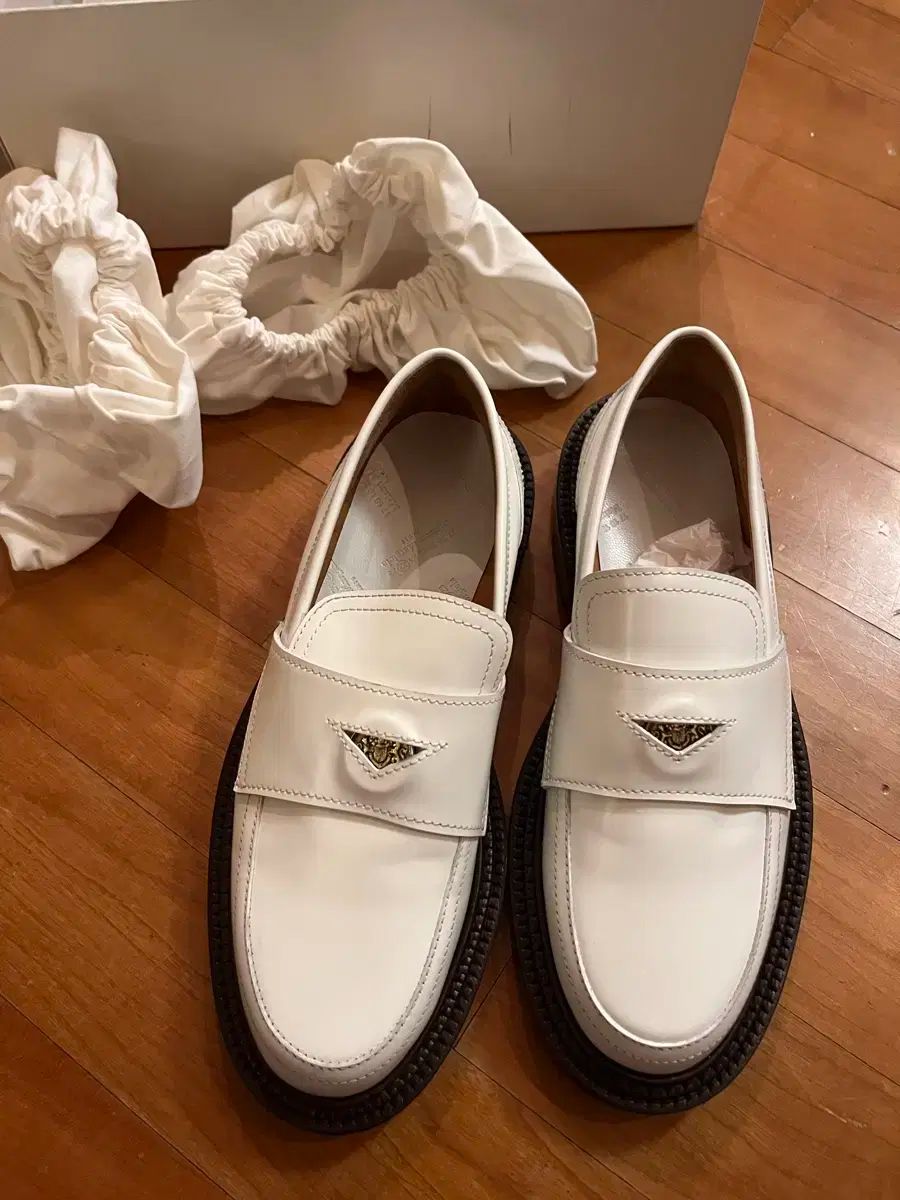 メゾン マルジェラ 白 ペニー ローファー 37 サイズ