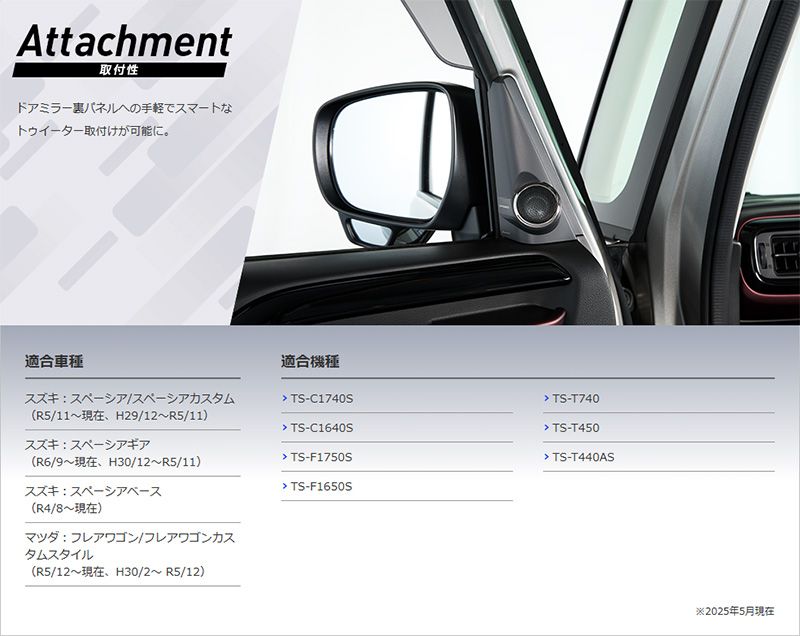 carrozzeriaカロッツェリアUD-K310スペーシア カスタム|ギア|ベース含む ･フ ワゴン トゥイーター取付キット BILLOVLOGS_CO_UK