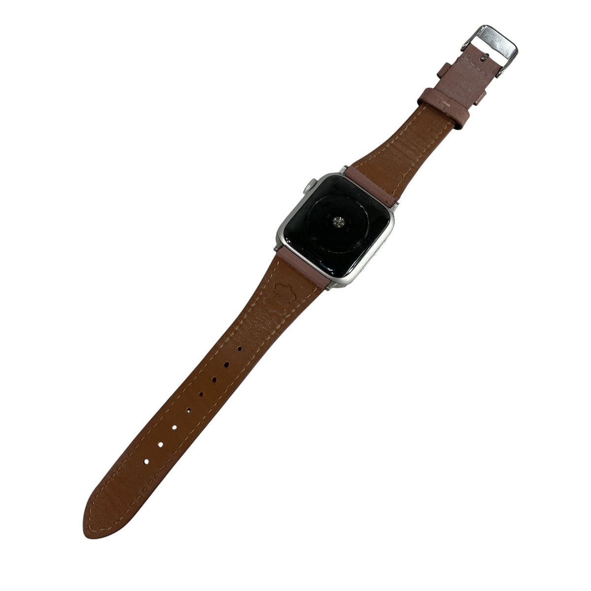 Apple Apple Watch SE 第1世代 40mm シルバー ピンクベージュ レザーバンド N10279156