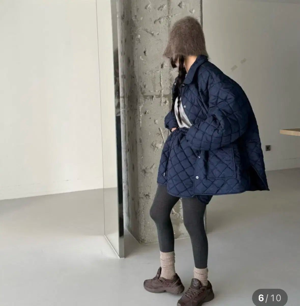 ストーム オーバーサイズ キルティング アウター 裏地フリース