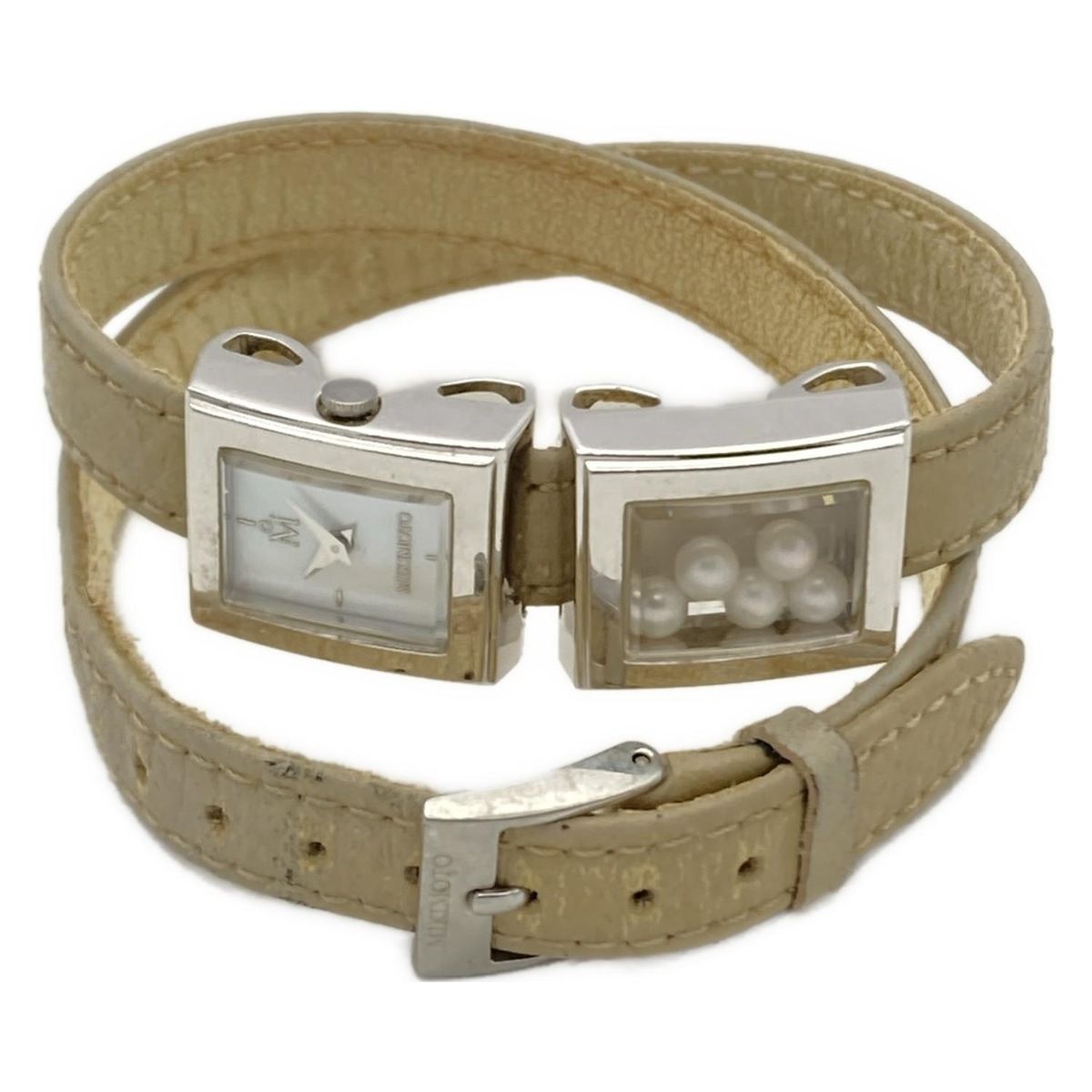 mikimoto ミキモト 腕時計 マルチフォームウォッチ レディース 2連|5Pパール|シェル文字盤 白