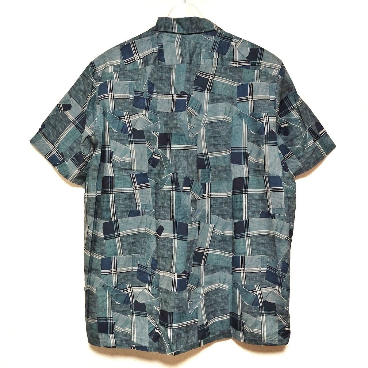 PaulSmith ポールスミス 半袖シャツ サイズXL メンズ - ブルーグレー×ネイビー×ライトグレー チェック柄