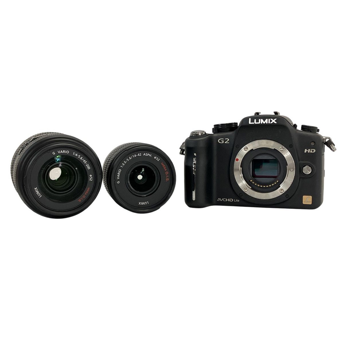 Panasonic LUMIX DMC-G2 Gシリーズ ミラーレス一眼カメラ LUMIX G VARIO 14-42mm 45-200mm ダブルレンズキット パナソニック ジャンク W10519995