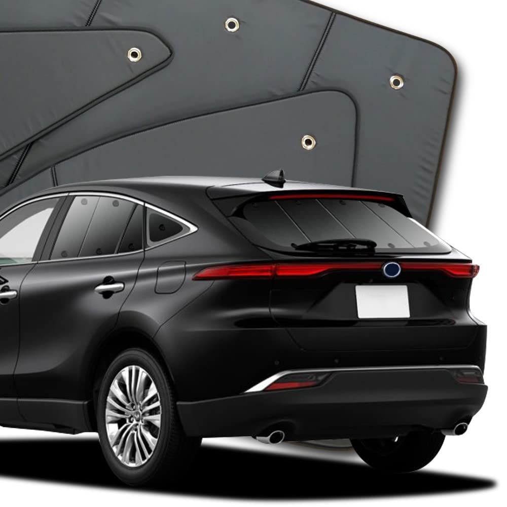 在庫処分 ハリアー 80系 ハイブリッド カーテン サンシェード 車中泊 グッズ プライバシーサンシェード リア用 対応 01s-a058-re