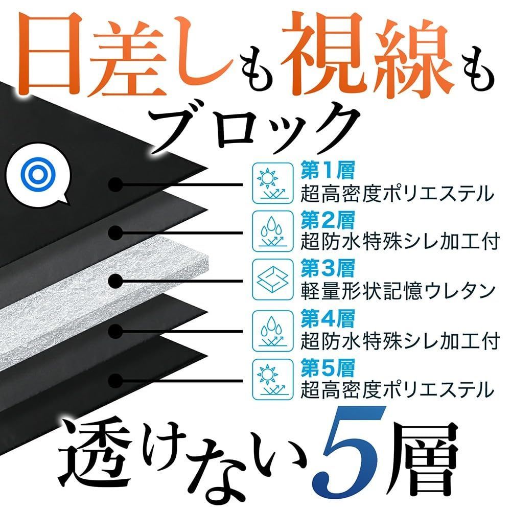 在庫処分 ハリアー 80系 ハイブリッド カーテン サンシェード 車中泊 グッズ プライバシーサンシェード リア用 対応 01s-a058-re BRIGHTFACE_UK