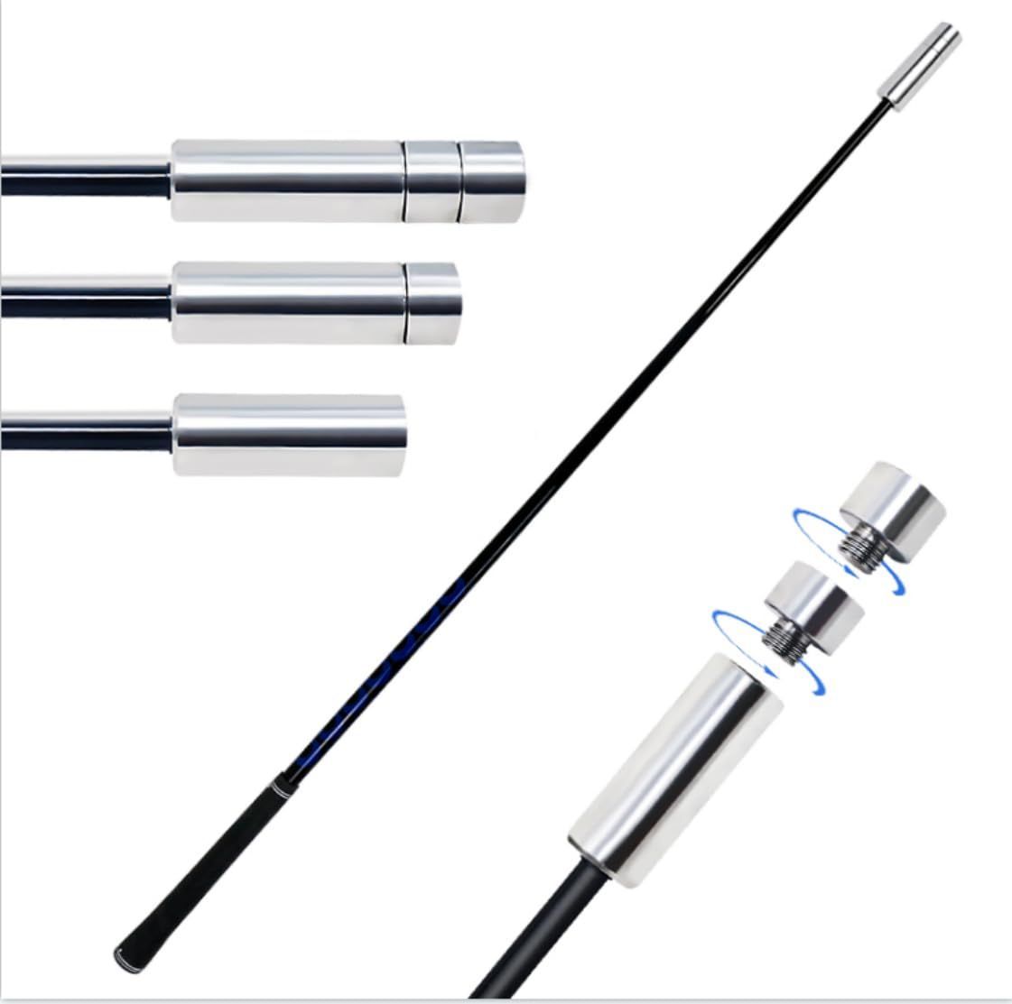 商品 ゴルフ練習器具 3WAY ウエイト調整付 スピード スイング シャフト ヘッドスピードアップ スイング練習器具 飛距離アップ 3段階レベルアップ ヘビー ミッド ミッドライト ライト 3ステップ スピードアップ練習 素振り棒 スイングスティック コ