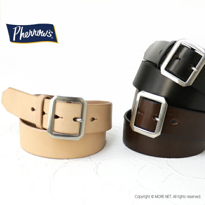 フェローズ PHERROW S ベンズレザーベルト 40mm巾 PLB1 メンズ 日本製 ギャリソン 革