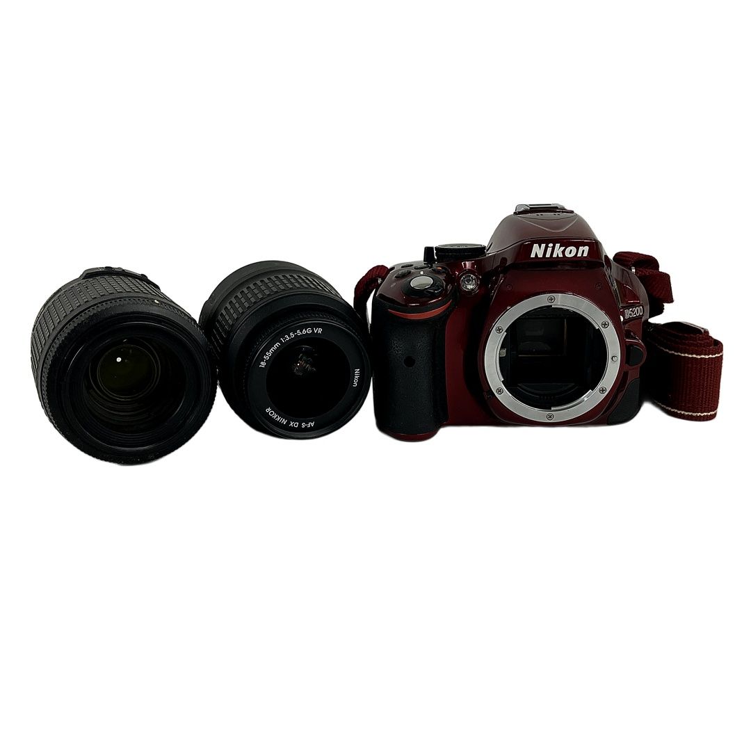 Nikon D5200 AF-S NIKKOR 18-55mm F3.5-5.6G 55-300mm F4.5-5.6 G ED ダブルズームキット ニコン デジタル一眼レフ カメラ Y10417410