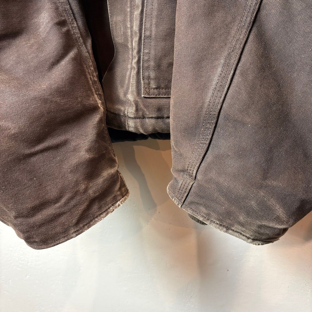 【美品】カーハート トラディショナルジャケット J22 DKB Carhartt J22DKB Dark Brown Traditional Sandstone Lined Jacket