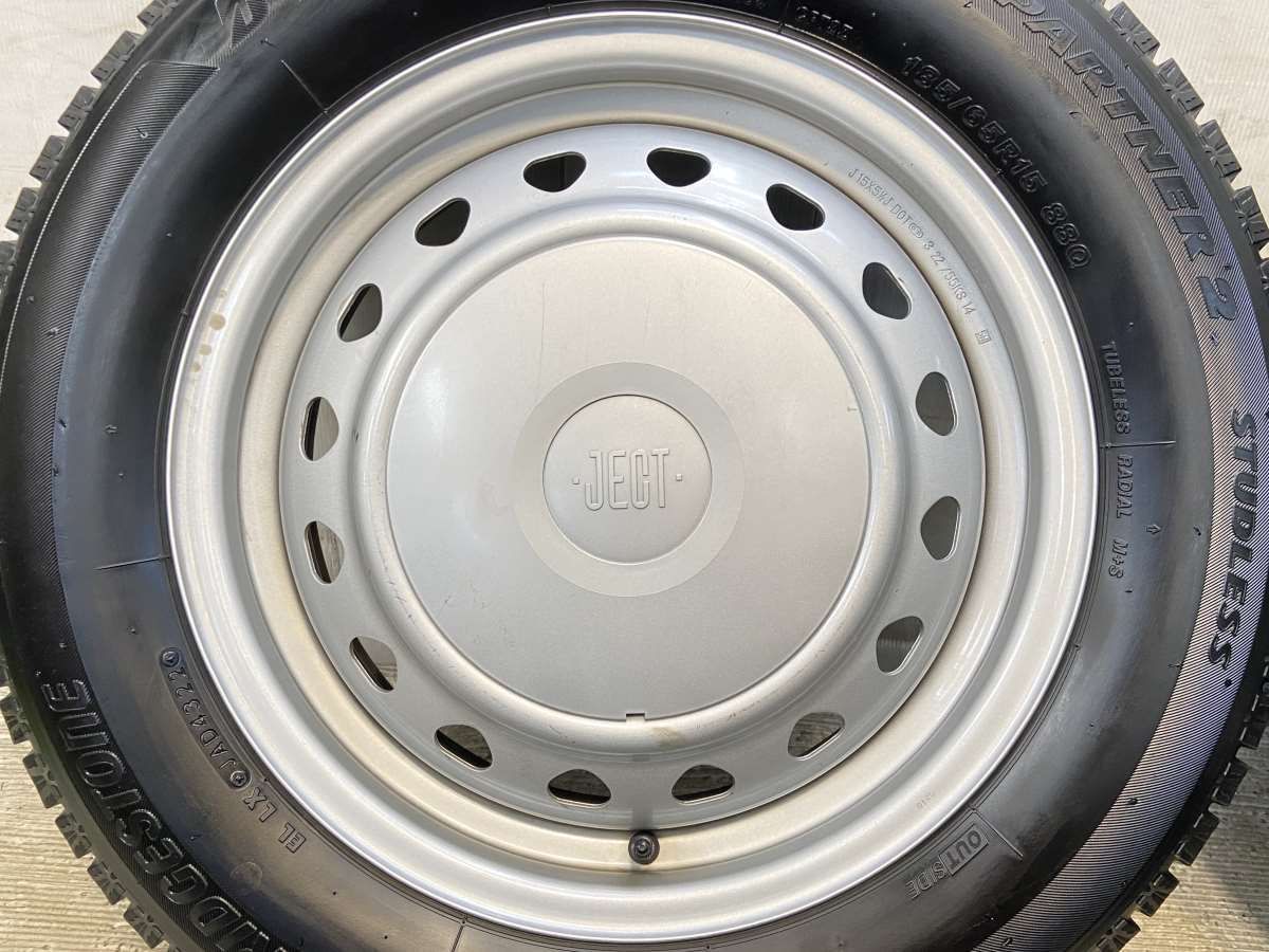  185 65 R 15 ブリヂストン アイスパートナー2 JECT S 7 x 5 100 114 3 4穴 タイヤ スタッドレスタイヤ ホイールセット 4本セット w タイヤ ホイールセット タイヤ ホイール