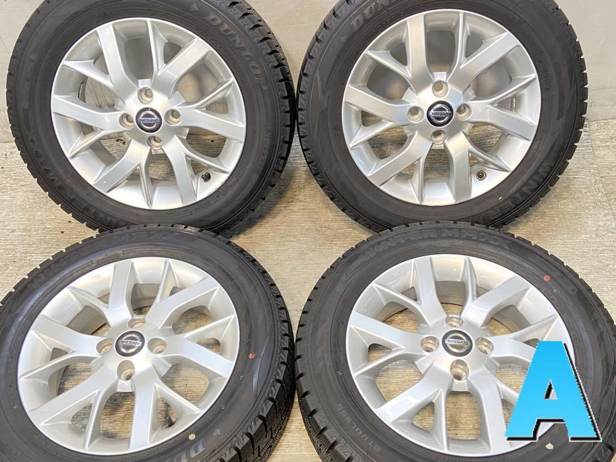 185 65 R 15 ダンロップ ウィンターマックス WM 02 日産 x 5 40 100 4穴 タイヤ スタッドレスタイヤ ホイールセット 4本セット w