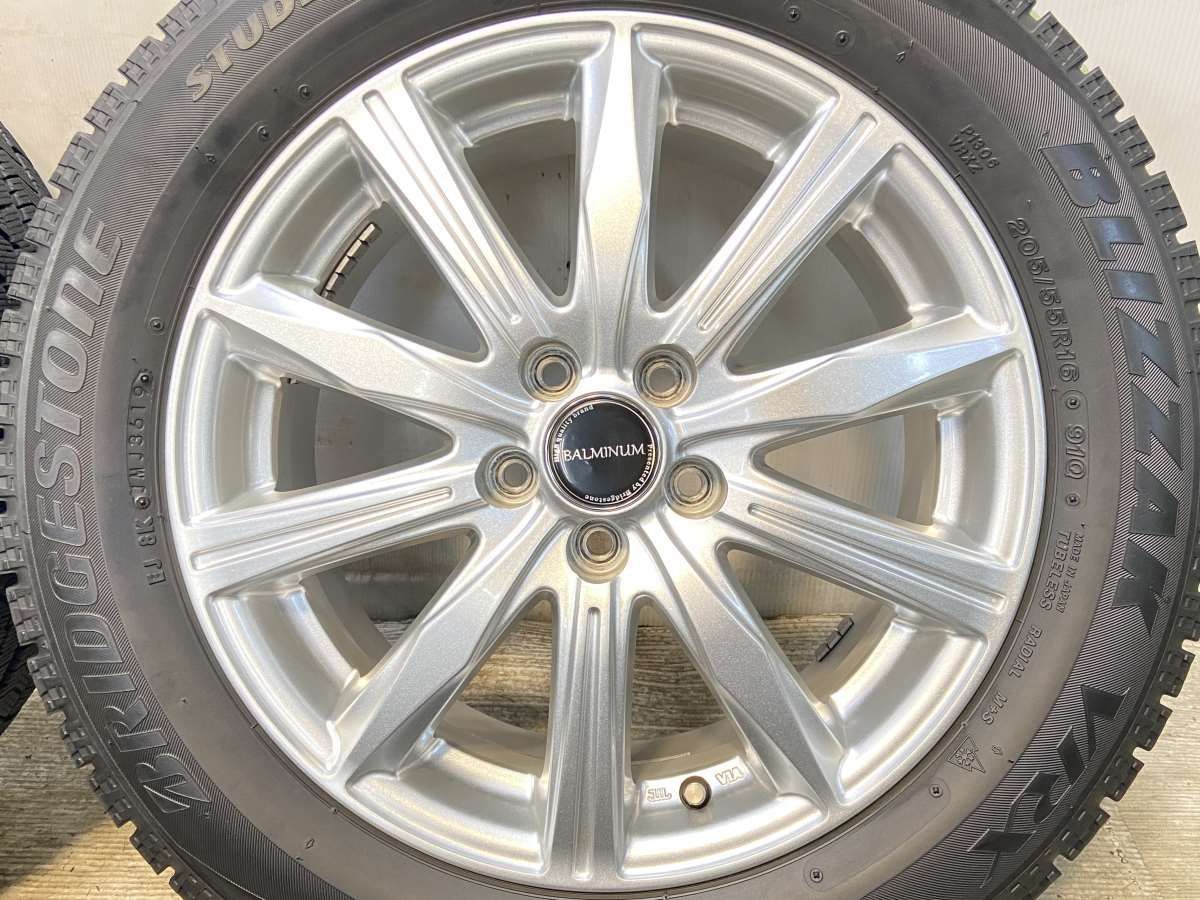  205 55 R 16 ブリヂストン ブリザック VRX x 6 5 48 100 5穴 タイヤ スタッドレスタイヤ ホイールセット 4本セット w タイヤ ホイールセット タイヤ ホイール