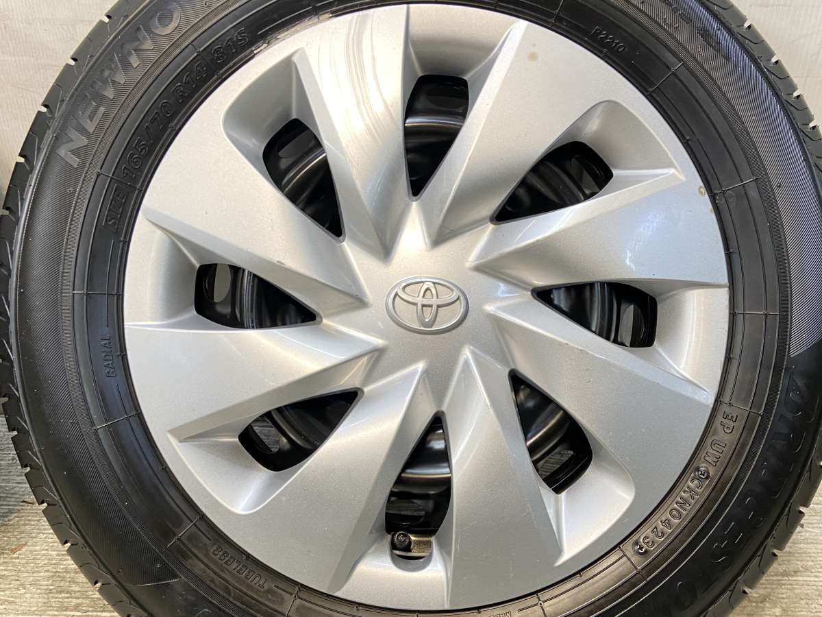  165 70 R 14 ブリヂストン NEWNO トヨタ DK x 5 0 39 100 4穴 タイヤ サマータイヤ ホイールセット 4本セット s タイヤ ホイールセット タイヤ ホイール