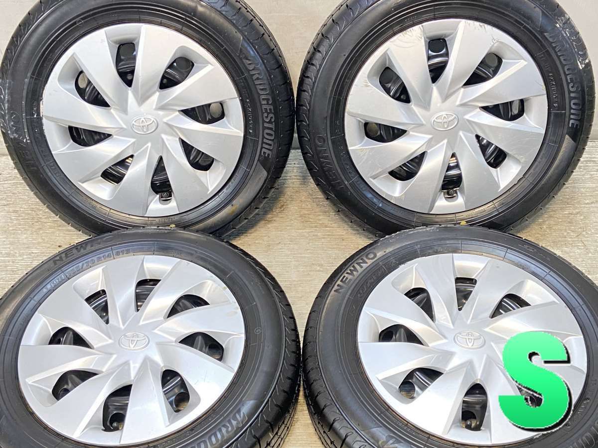 165/70R14 ブリヂストン NEWNO トヨタ純正 DK 14x5.0 39 100-4穴 中古