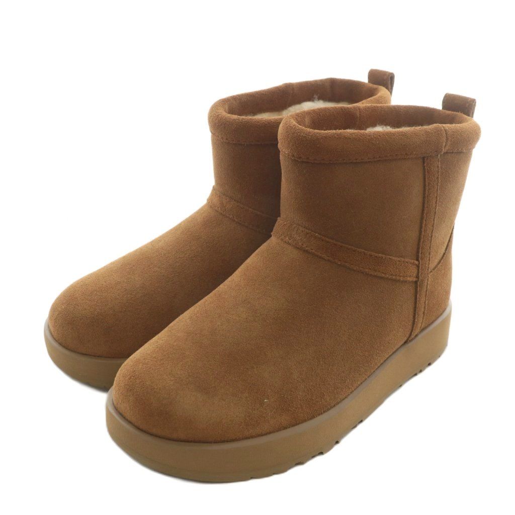 UGG ブーツブラック ウォータープルーフスノーブーツ27.5㎝ ムートン