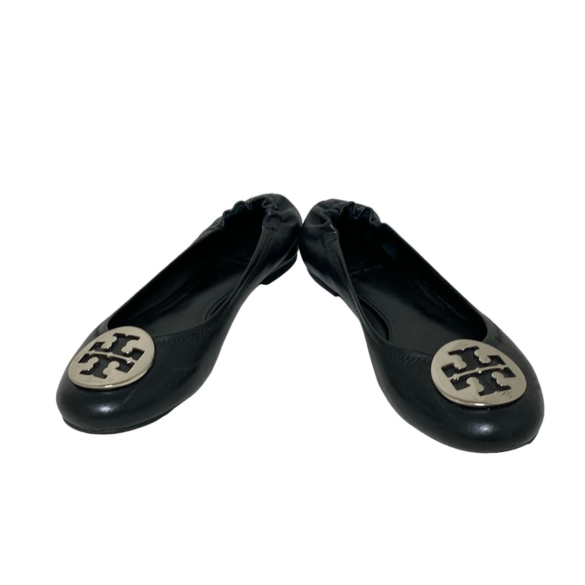 TORY BURCH トリーバーチ フラットシューズ 7M レディース - 黒 レザー