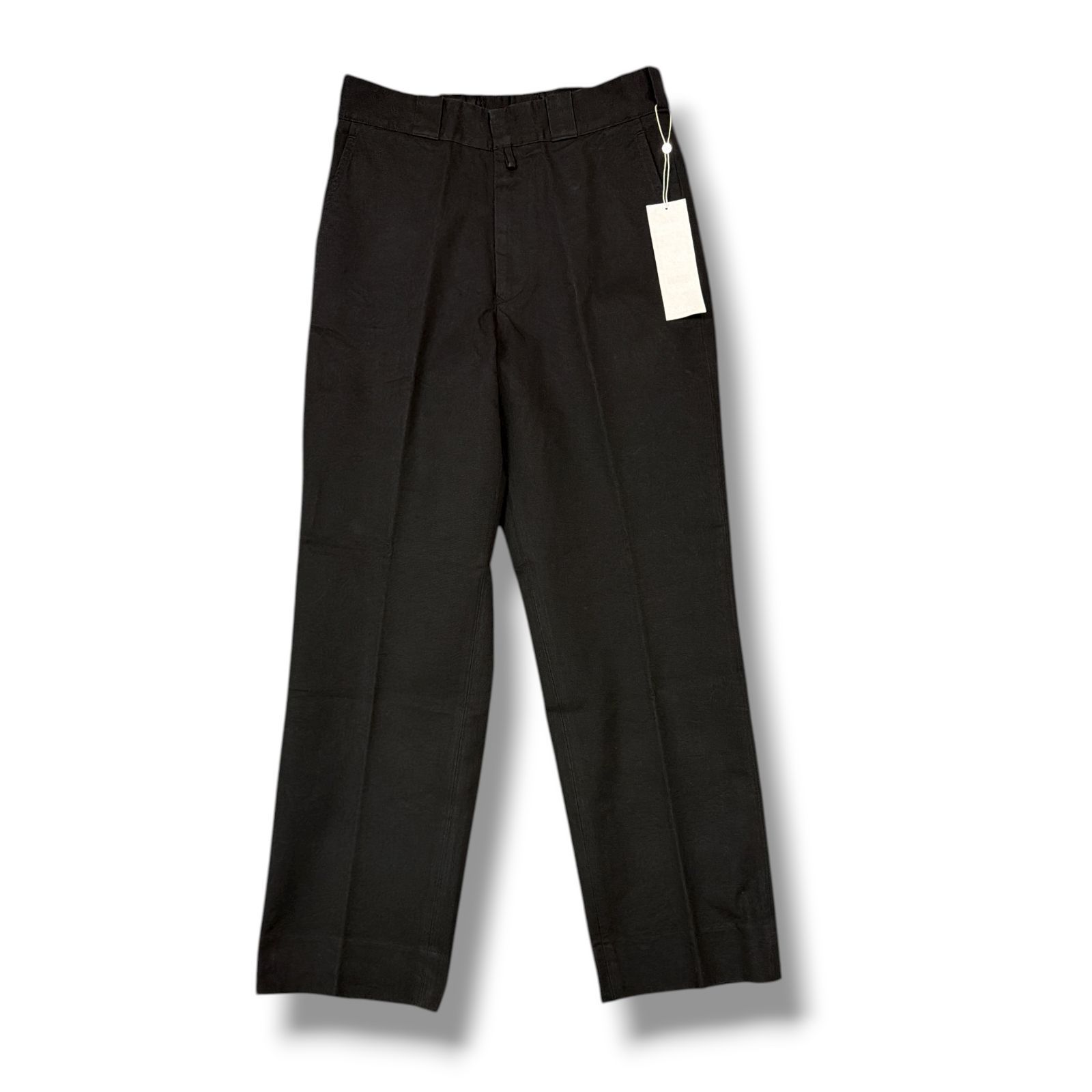 参考上代46200円 COMOLI ポストワークツイルパンツ トラウザーズ コモリ C03-03011 ブラック 1 2072M3