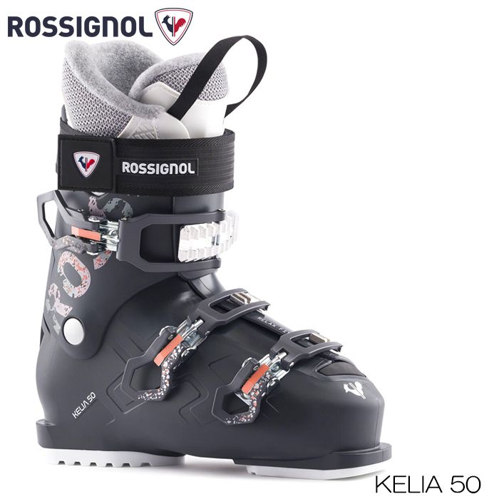 ロシニョール スキーブーツ レディース 24-25 ROSSIGNOL KELIA 50 DARK IRON RBL8350 2025 スキー靴 女性用 3バックル