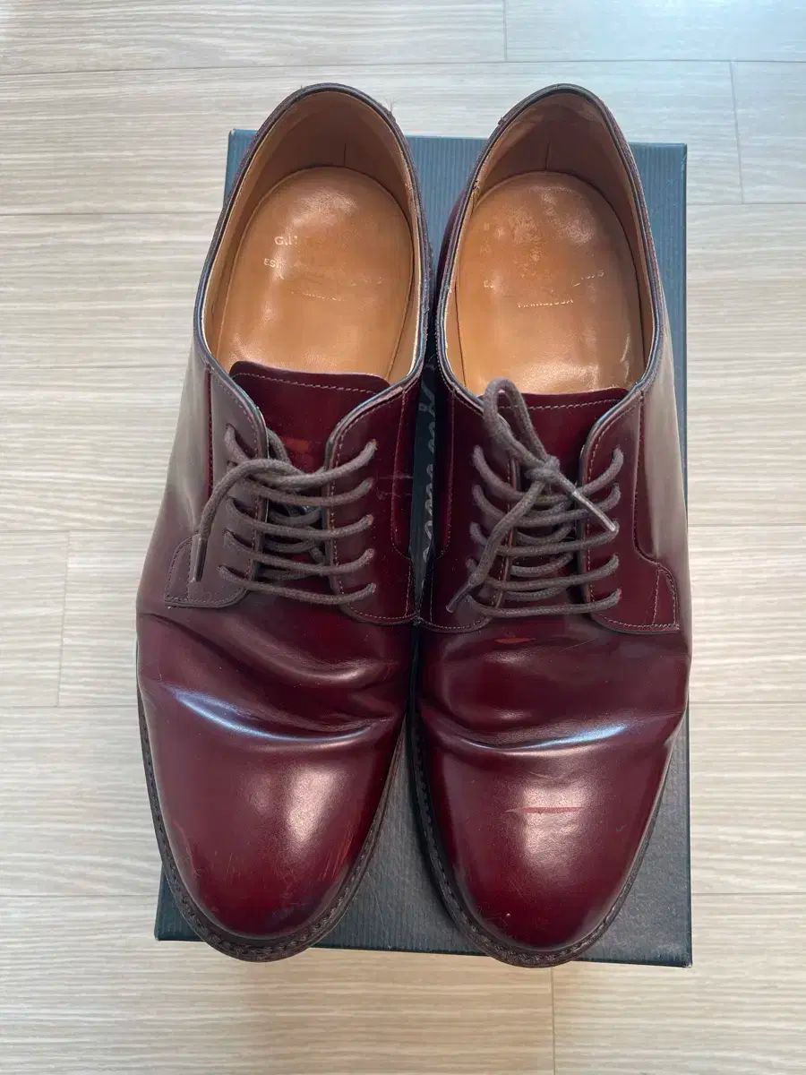G H BASS ダービーシューズ バーガンディ 270