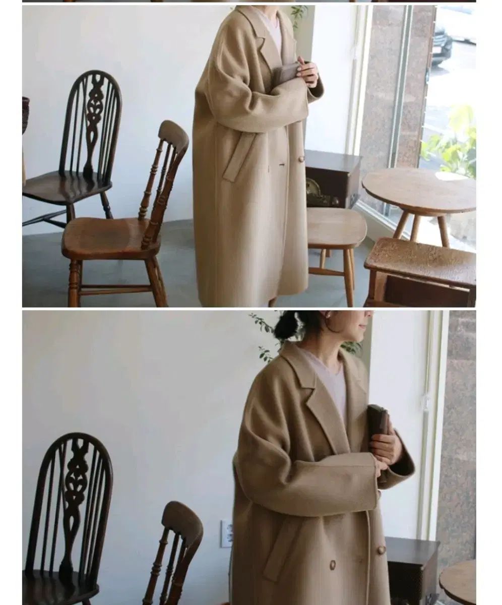 ボンボン ウール100 ベーシックローレンコート ベージュ free GULLKHAN_COM