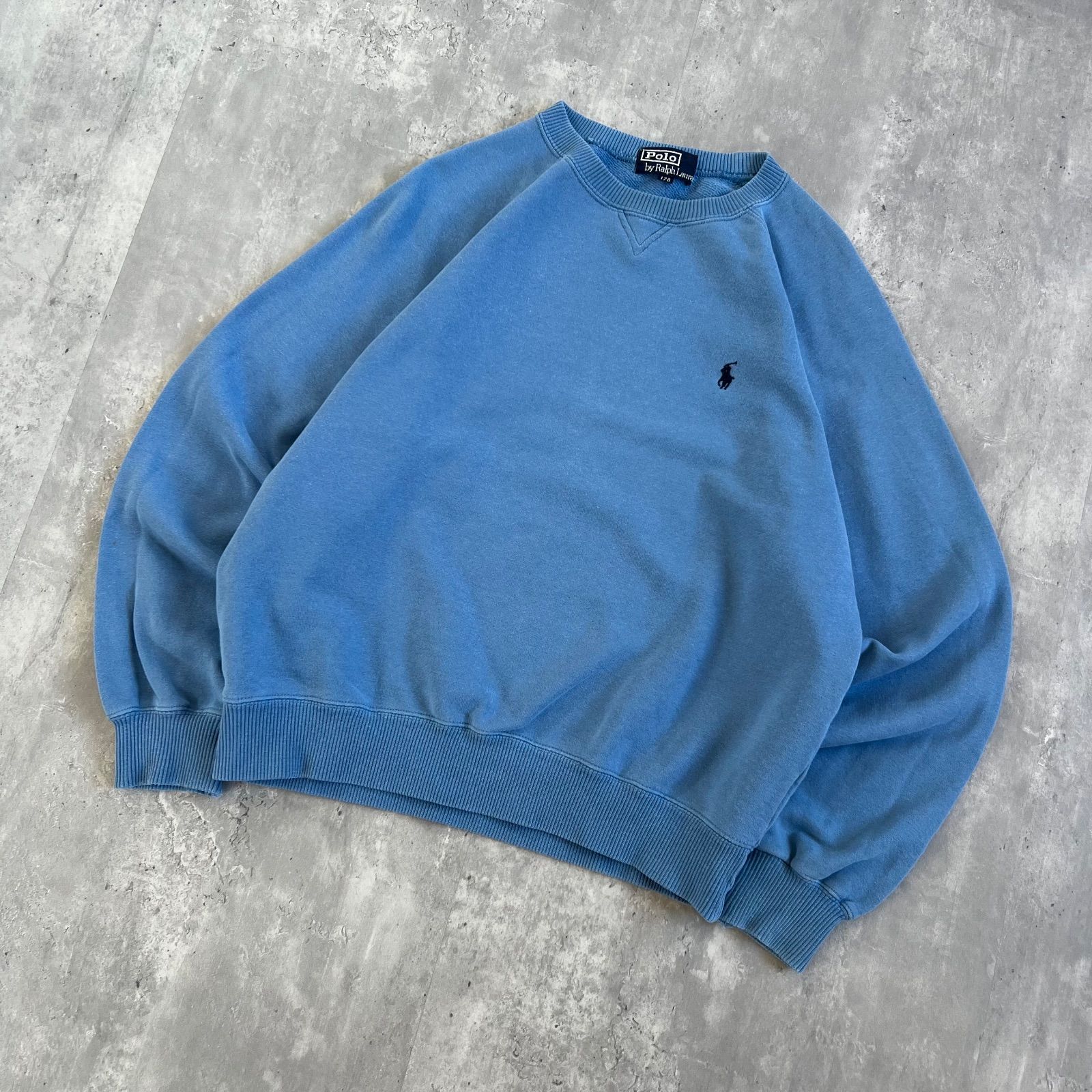 ポロバイラルフローレン スウェット 90s ワッペンアーチロゴ 短丈 ボックス 90s Polo by Ralph Lauren ポロバイラルフローレン クルーネック