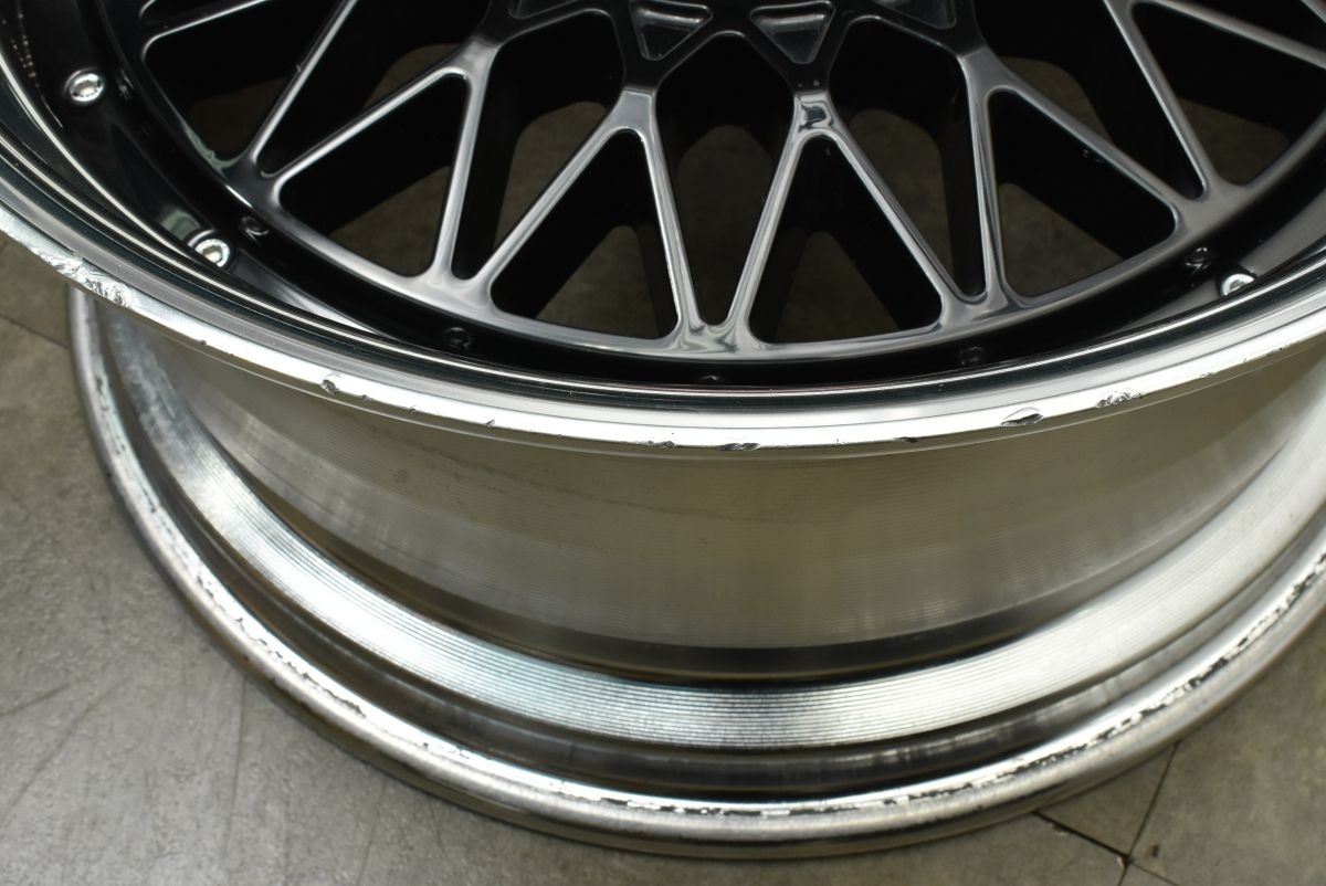  メッシュ系 2ピース ESSEX Type ENCM 18 in 8 J 12 9 25 PCD 139 7 4本 200系 ハイエース レジアスエース カスタムサイズ 18インチ ホイール