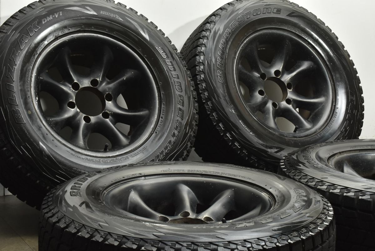 大 社外 ホイール 16 in 8 5 J PCD 139 7 ブリヂストン ブリザック DM V 1 265 70 R ランドクルーザープラド ハイラックス サーフ