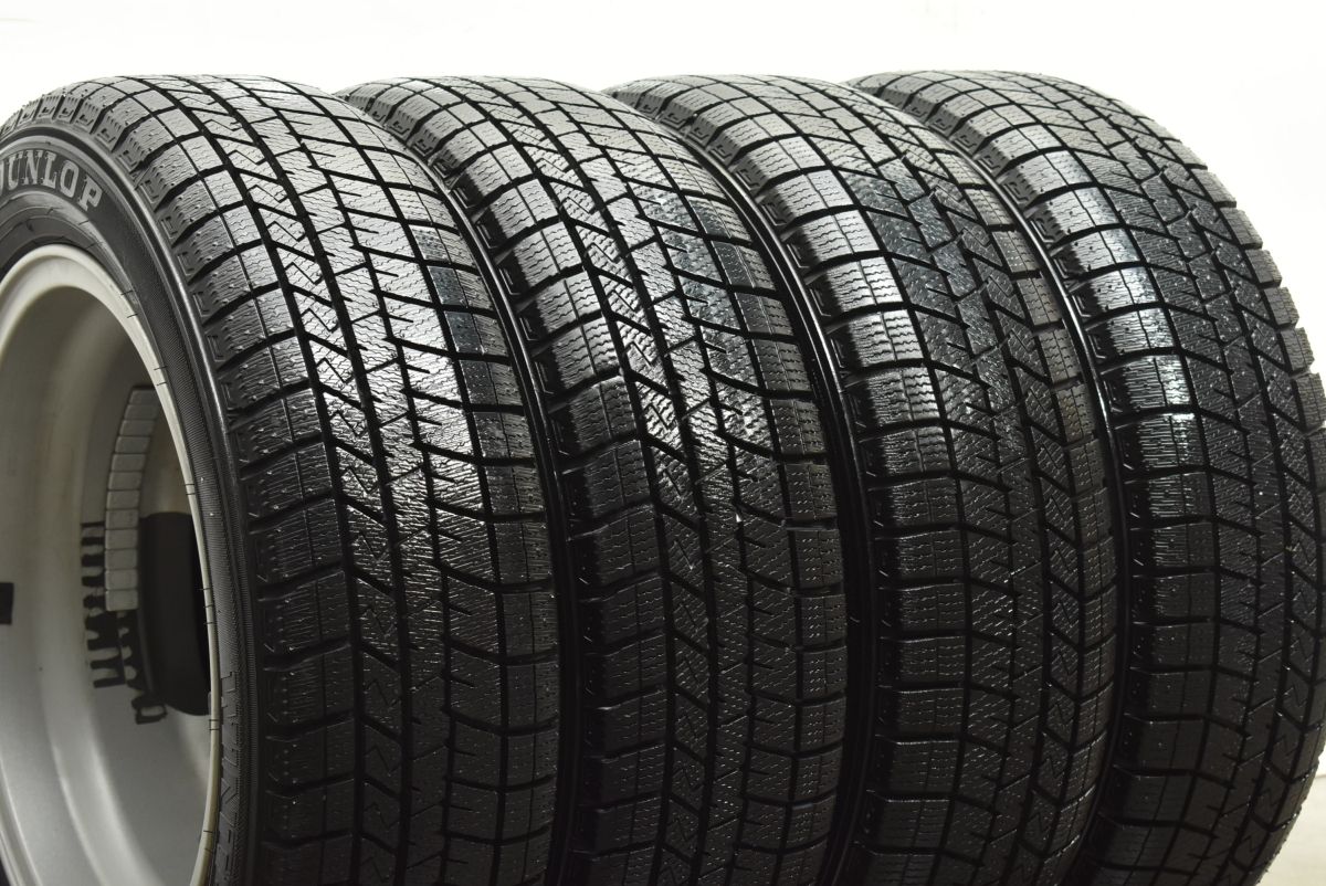  超バリ溝 バルミナ 14 in 4 5 J 45 PCD 100 ダンロップ ウィンターマックス WM 03 155 65 R N BOX ワゴンR アルト タント デリカミニ 14インチ タイヤ ホイールセット