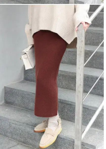 モンクトット カシミア ニット スカート s サイズ