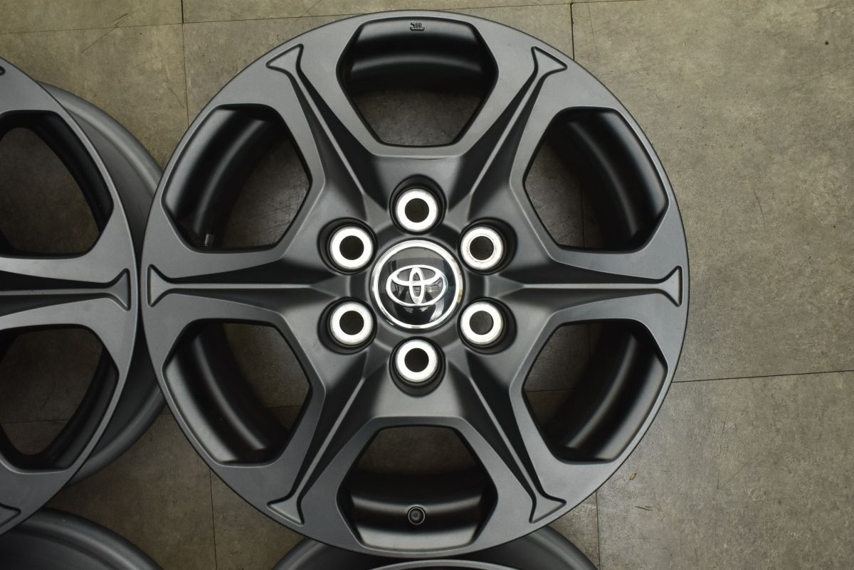  新車外し トヨタ ランドクルーザー 300 GRスポーツ 18 in 7 5 J 60 PCD 139 4本 ランクル 250 流用 マットブラック 納車外し 18インチ ホイール