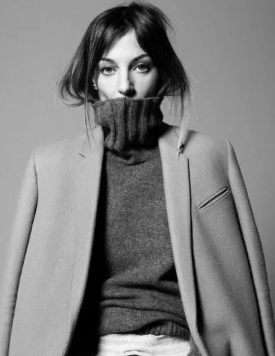 オールド セリーヌ フィービー ファイル クロムビー ウール コート ネイビー