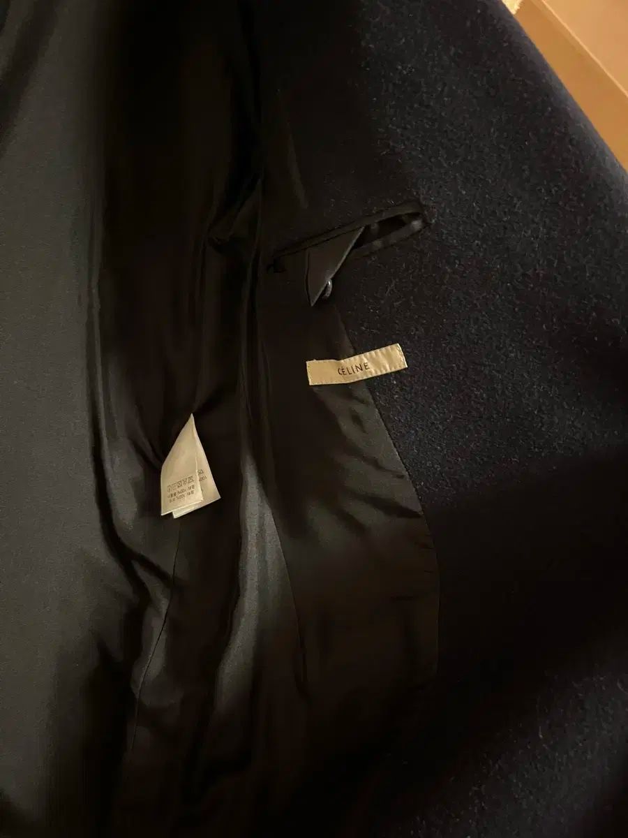 オールド セリーヌ フィービー ファイル クロムビー ウール コート ネイビー GULLKHAN_COM