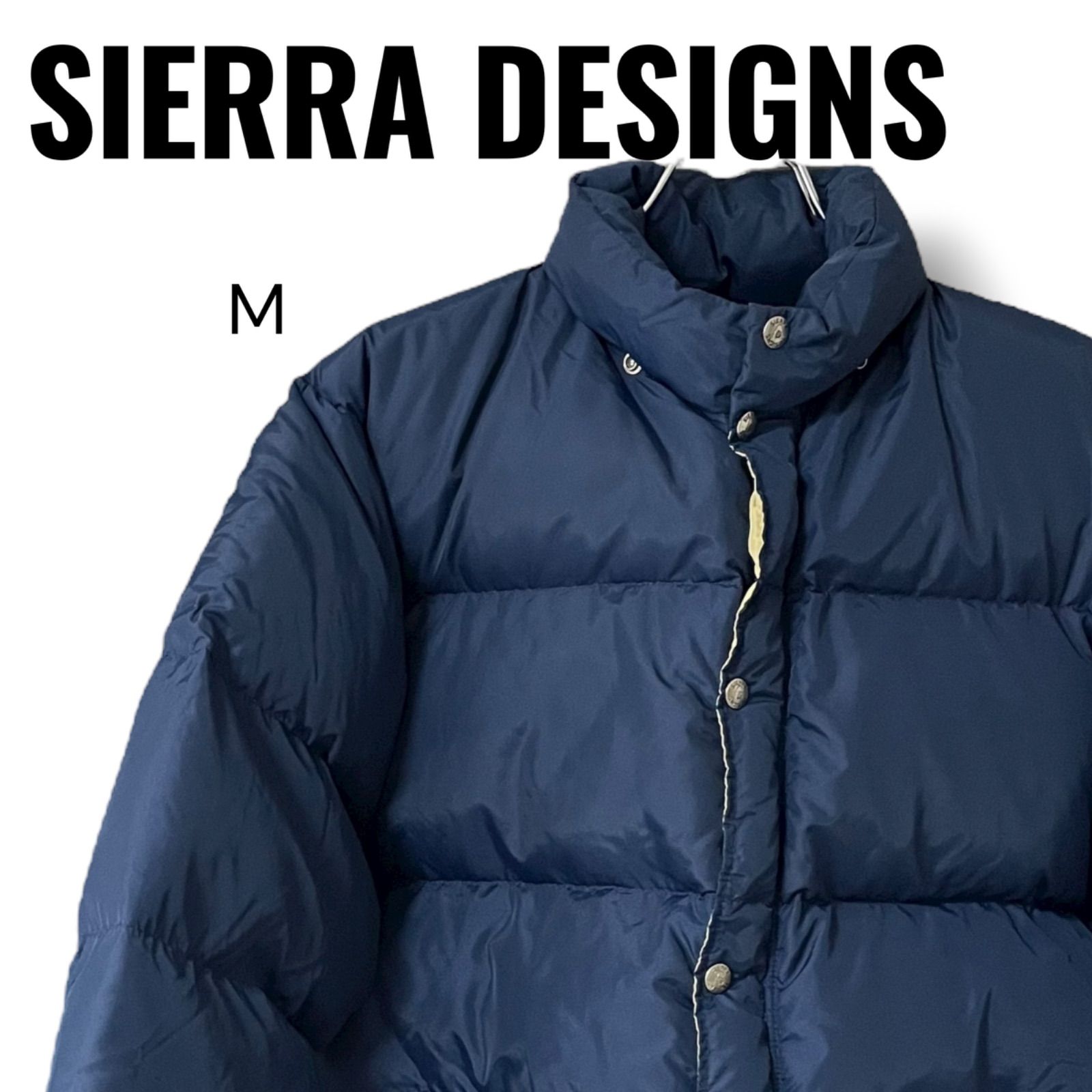 最終値下げ　美品　シェラデザイン　ダウンジャケット　ネイビー　サイズXL/usＬ 美品 SIERRA DESIGNS シエラデザイン ネイビー メンズ Mサイズ ダウン