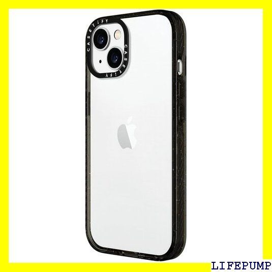  CASETiFY インパクト iPhone 15 ケース MIL規格準拠 4 x MIL-STD-810 G | 2.5 mからの落下試験をクリア - クリア ブラック 1119 ソフト ハードケース iPhone用ケース