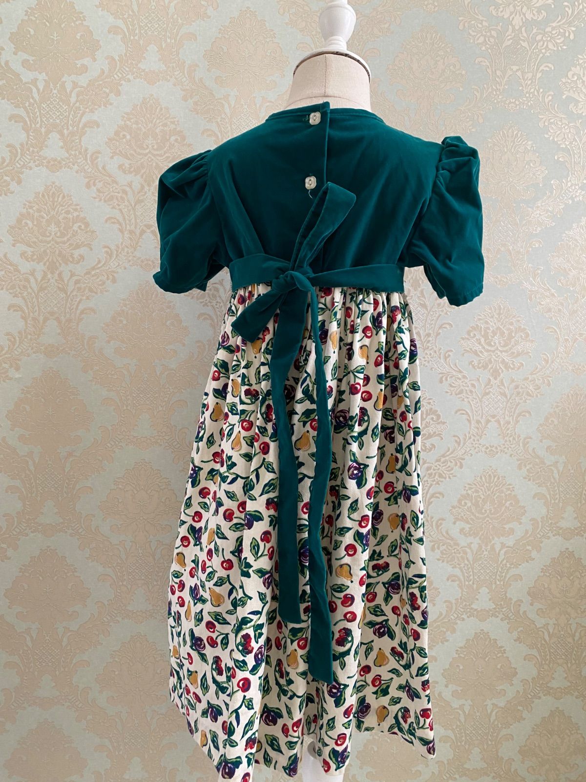 Size 120】vintage オシュコシュ ワンピース フルーツ柄 オシュコシュ