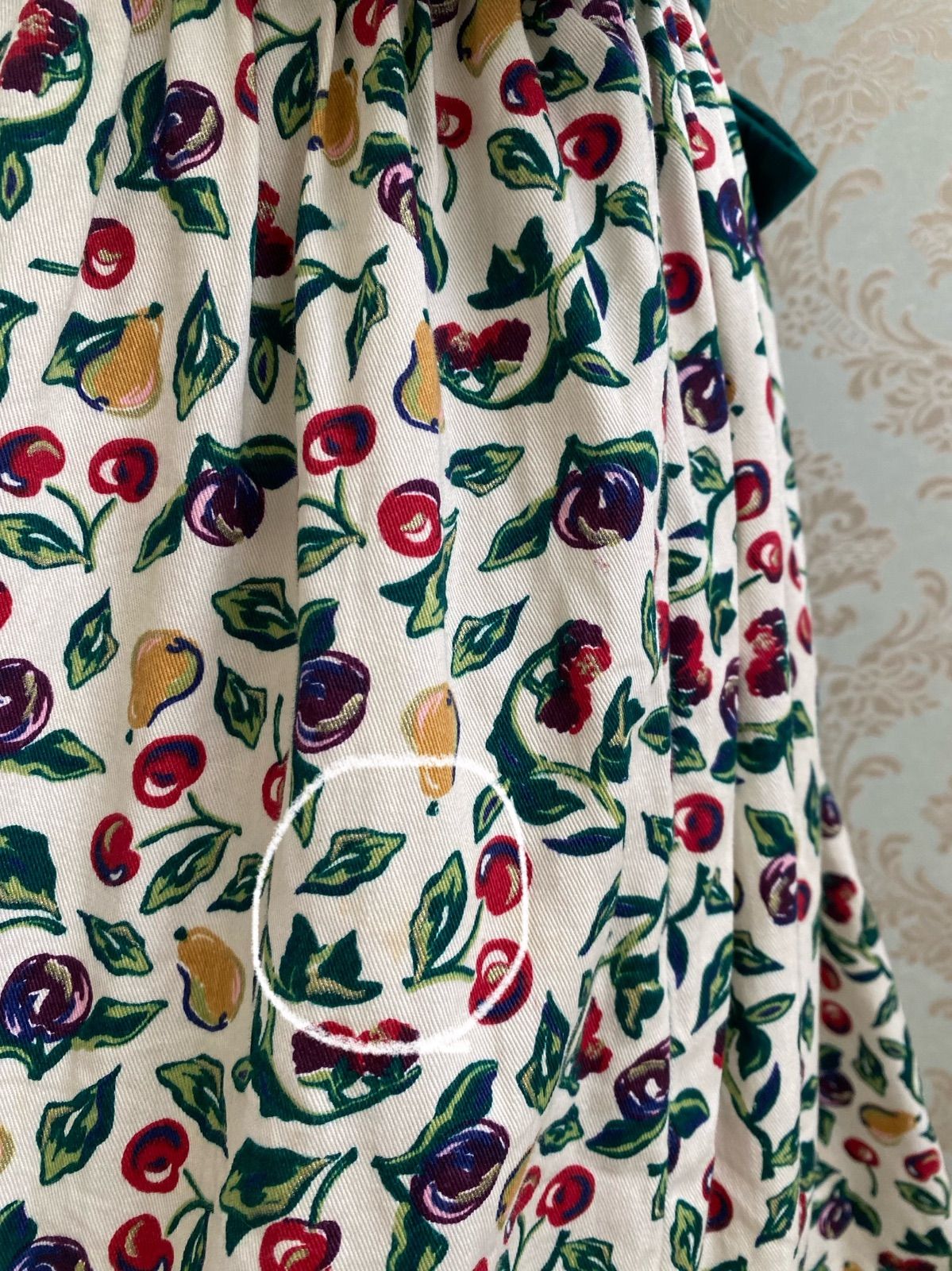 Size 120】vintage オシュコシュ ワンピース フルーツ柄 オシュコシュ