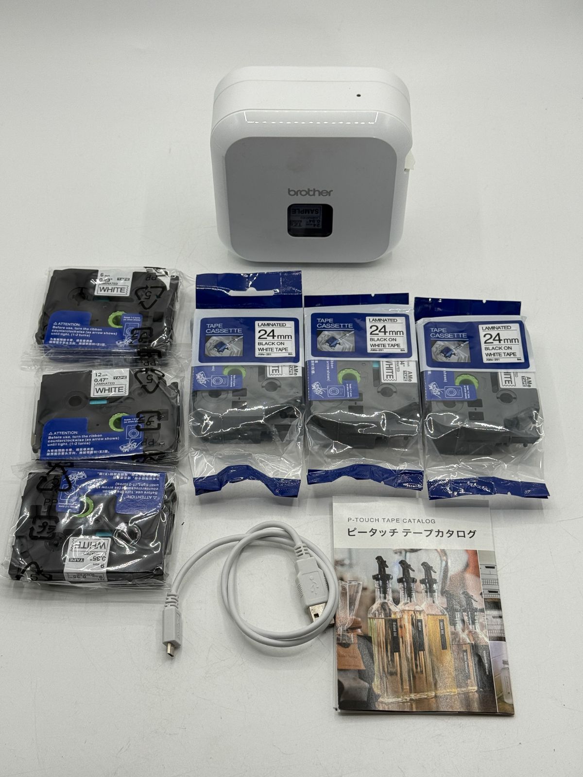 Brother P-TOUCH PT-P710BT ラベルプリンター 本体+テープ5本 動作 済