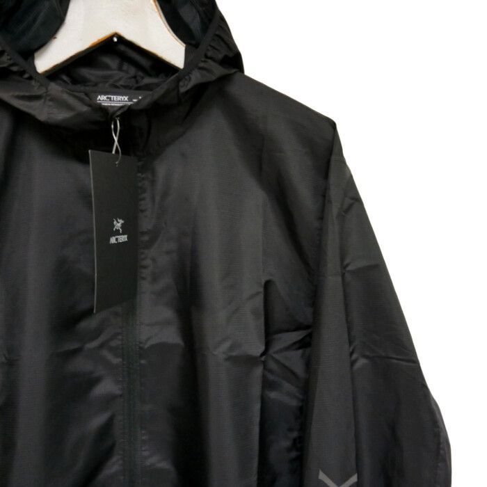 ARC TERYX アークテリクス 正規 Norvan Windshell Hoody M 始祖鳥ロゴ ウィンドシェルフーディー ジップパーカー X00000774801 Black Graphite ブラック 黒 M