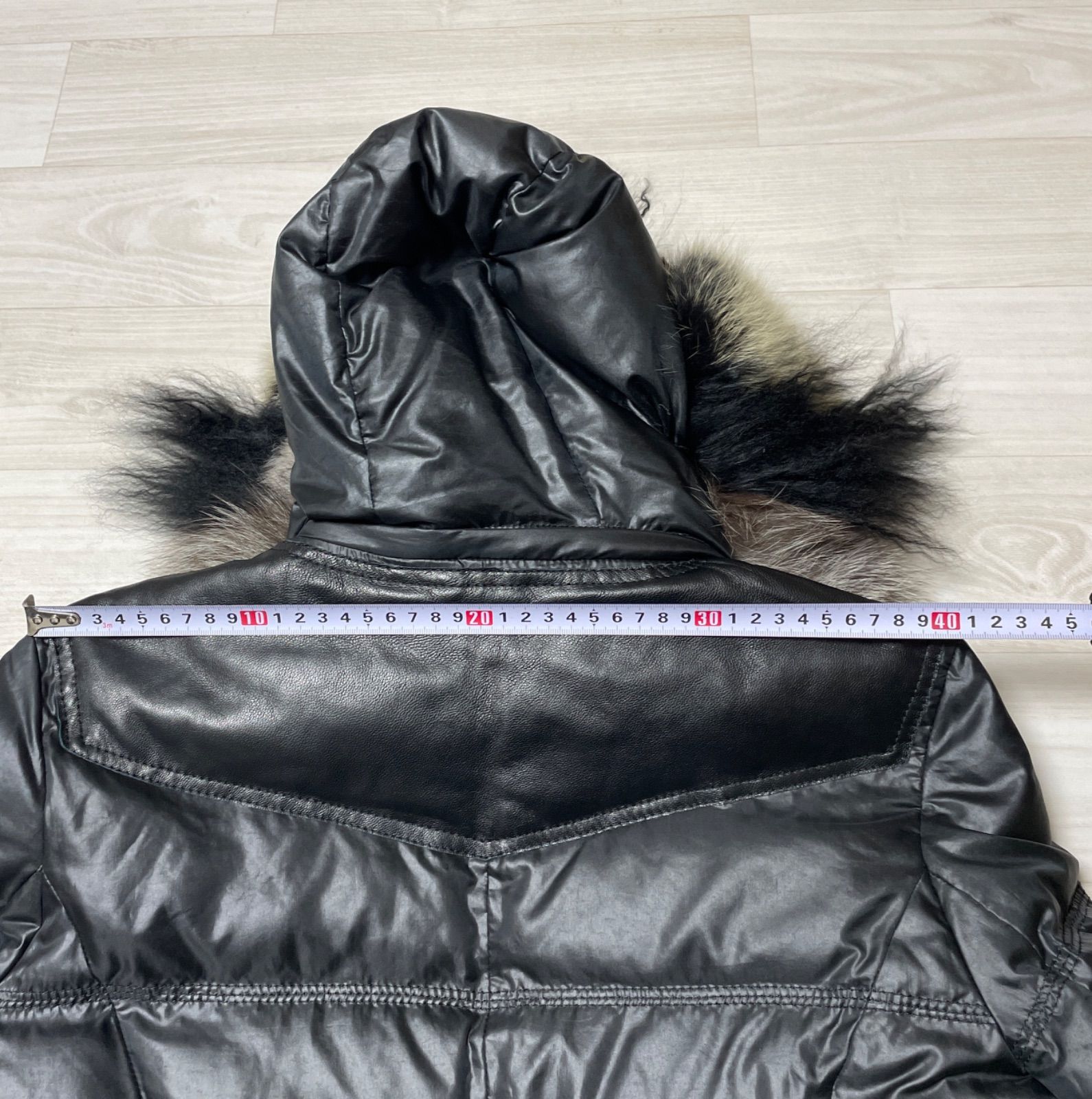 CHELSEAGARB チェルシー ガーブ ブラック ダウンジャケット ファー