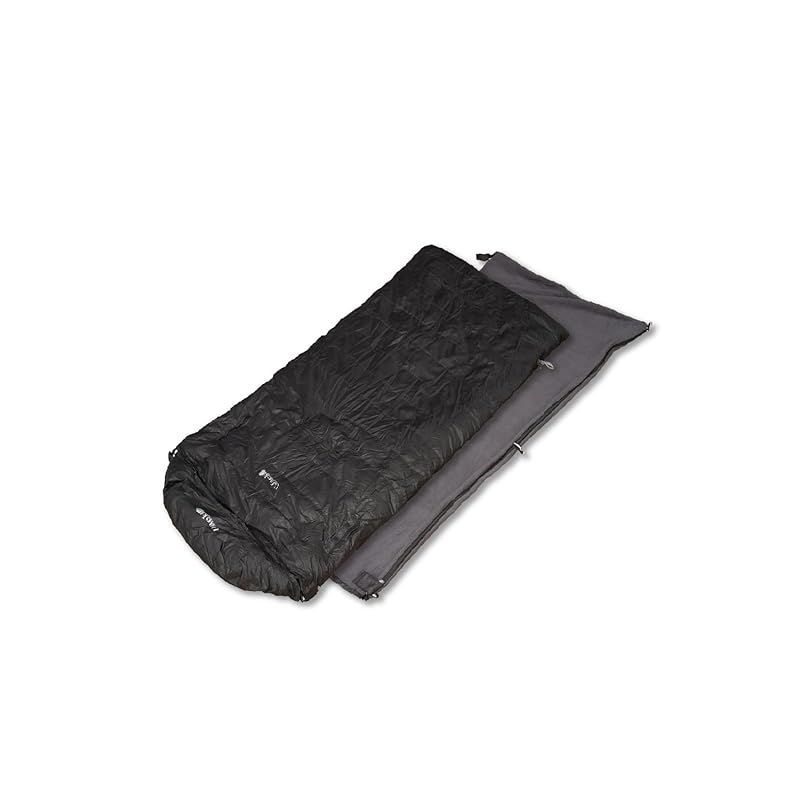 UJack ユージャック 寝袋 シュラフ 封筒型 ダウンシュラフ 700G オールシーズン対応 手穴付き 連結 最低使用温度 -14.6度 インナーシュラフセット ワイドモデル|巨漢寝袋