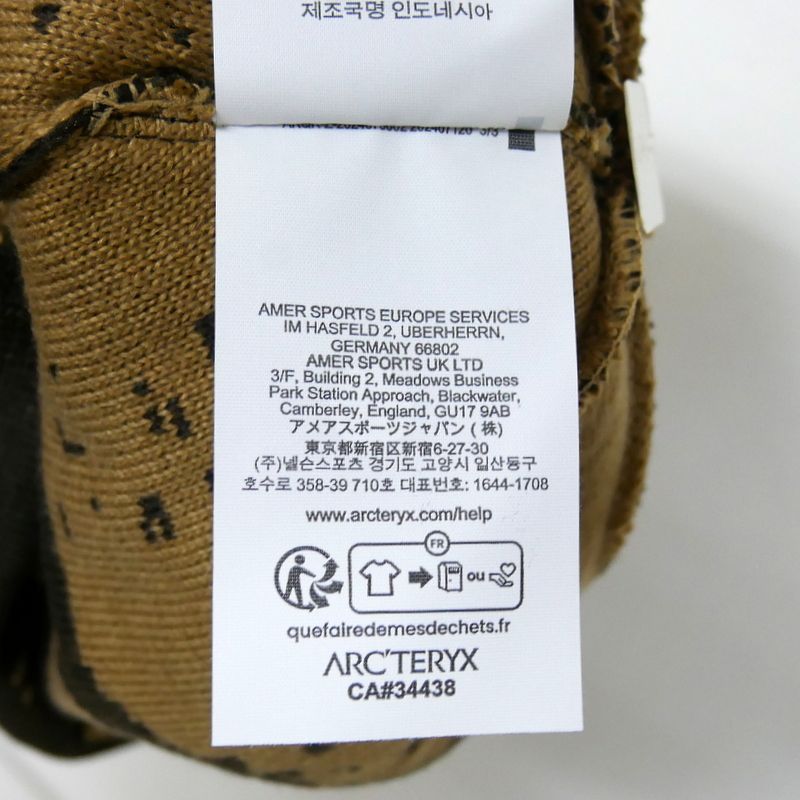 25AW アークテリクス グロットトーク Black 国内正規品 ARC'TERYX