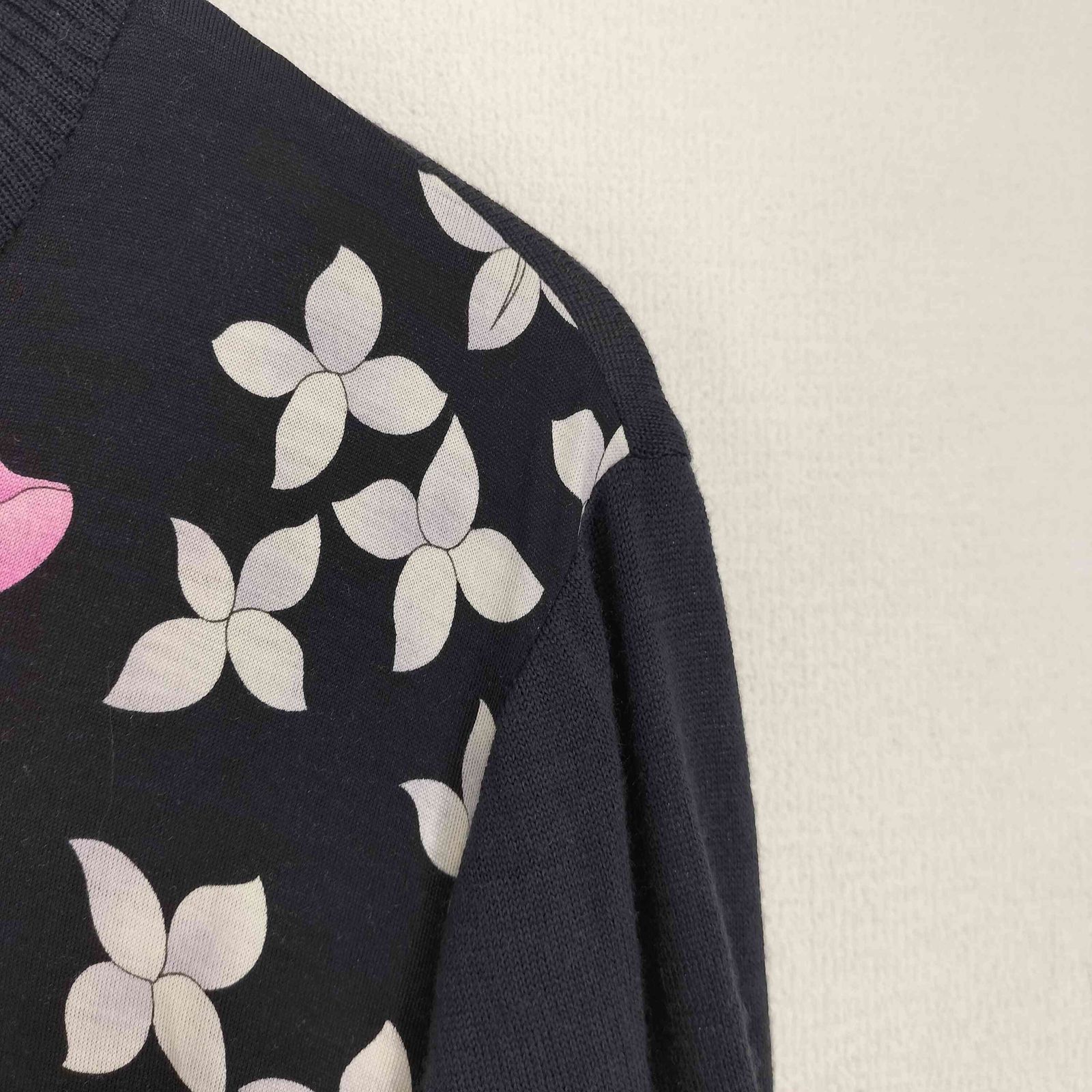 レオナールファッション ウール シルク カーディガン ニット 花柄