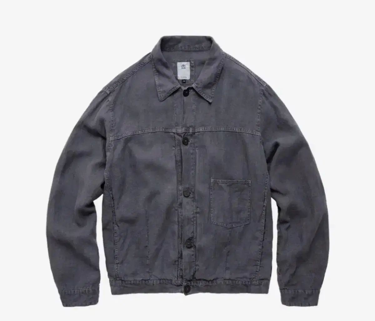 ポリテル リネントラッカー ジャケット ブルー 4サイズ