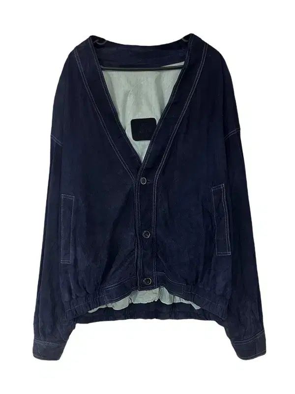 52 LOEWE ロエベ ノンカラ オーバーサイズ ベルベット ジャケット