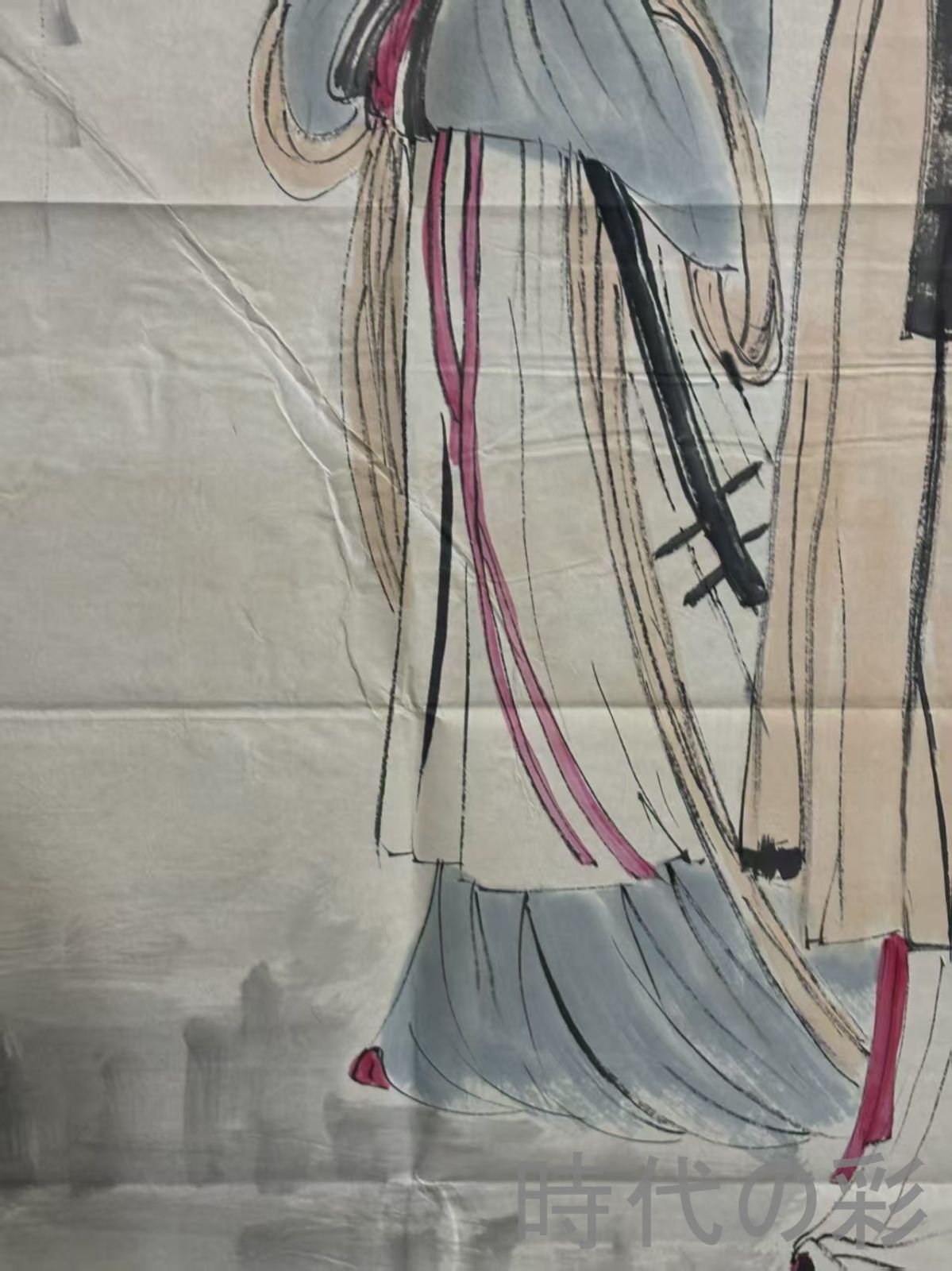 古民家 日本江戸時代肉筆掛け軸そ美术品 激安骨董品 X1079C16-8 古民家