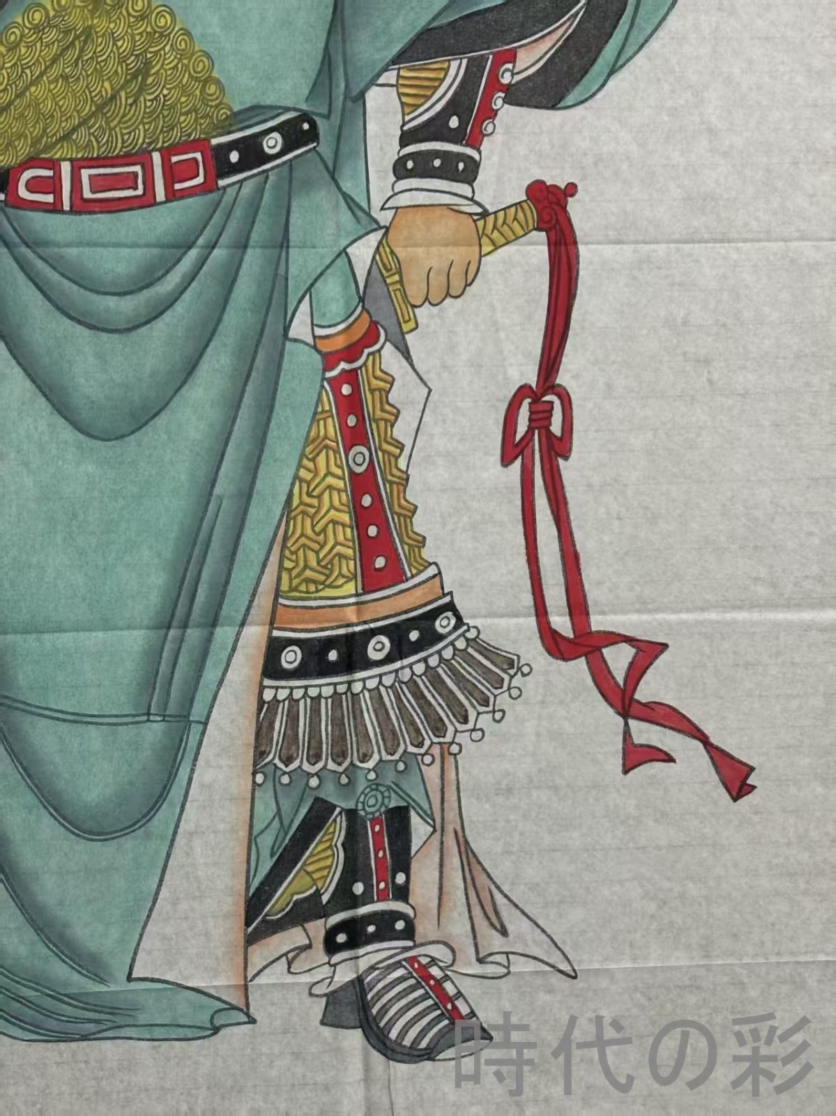 中国古美術 近代絵画 張大千款 義薄雲天図 宣紙 四尺画芯 肉筆 手描き