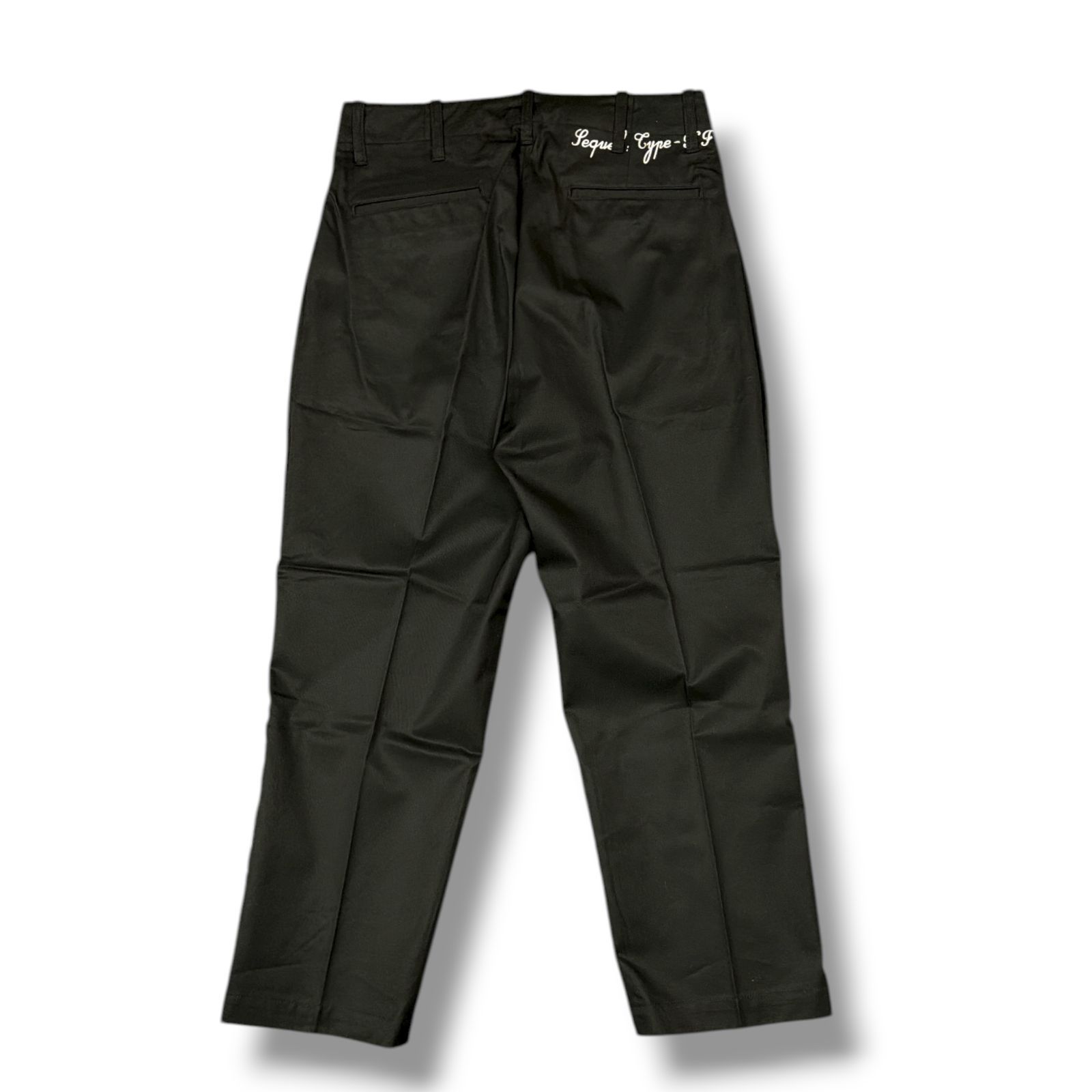 参考上代38500円 ♥品 SEQUEL 25 SS CHINO PANTS TYPE-XF チノパンツ スラックス トラウザー シークエル SQ-25 SS-PT-09 ブラック S 2287 M 7