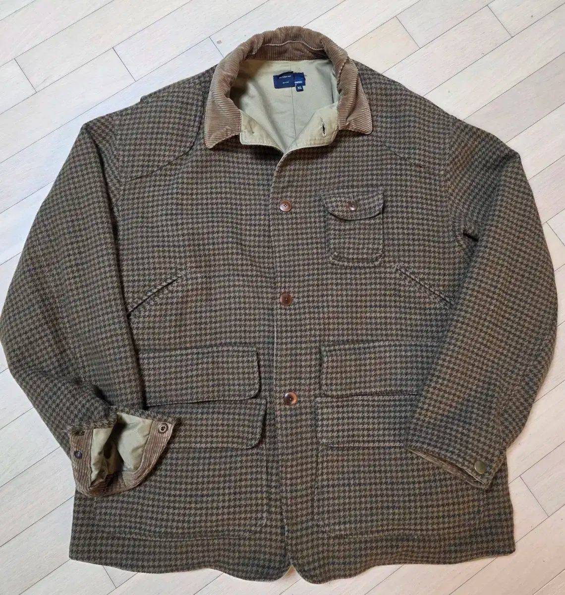 ポロ ラルフローレン ウール バルマカーン ジャカード ハンティング ジャケット XL