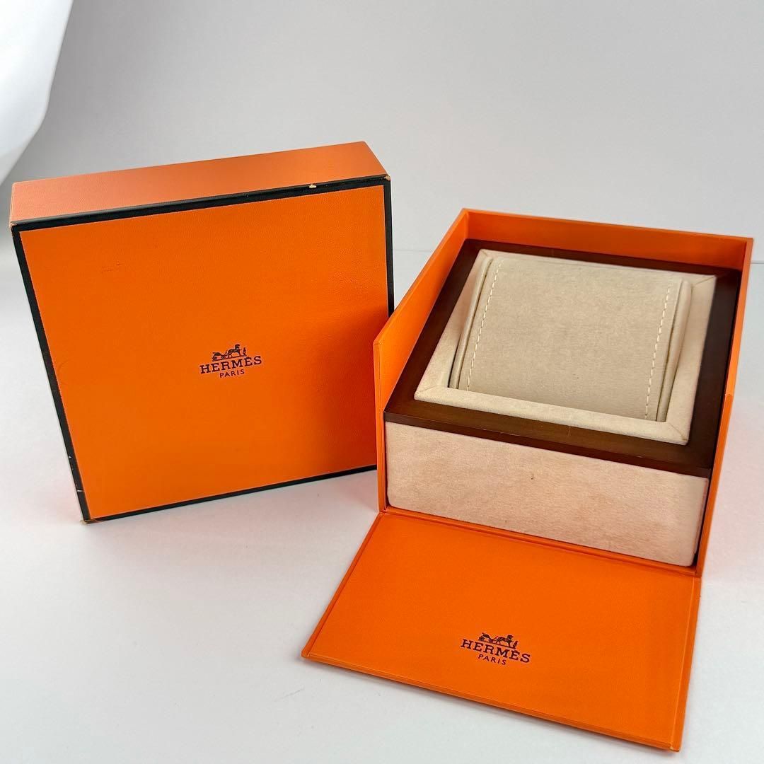 エルメス クリッパー ネイビー 新品ベルト 新品電池 レディース 腕時計