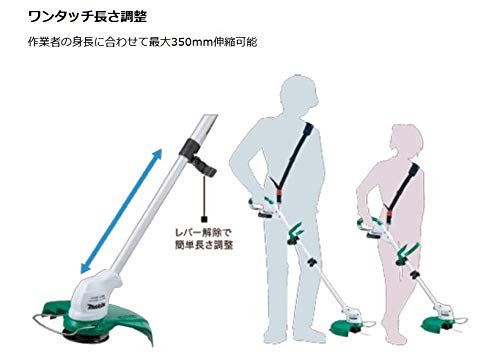 マキタ 充電式草刈機10.8V 刈込幅230mm樹脂刃1枚式 ループハンドル バッテリ充電器別売 MUR100DZ